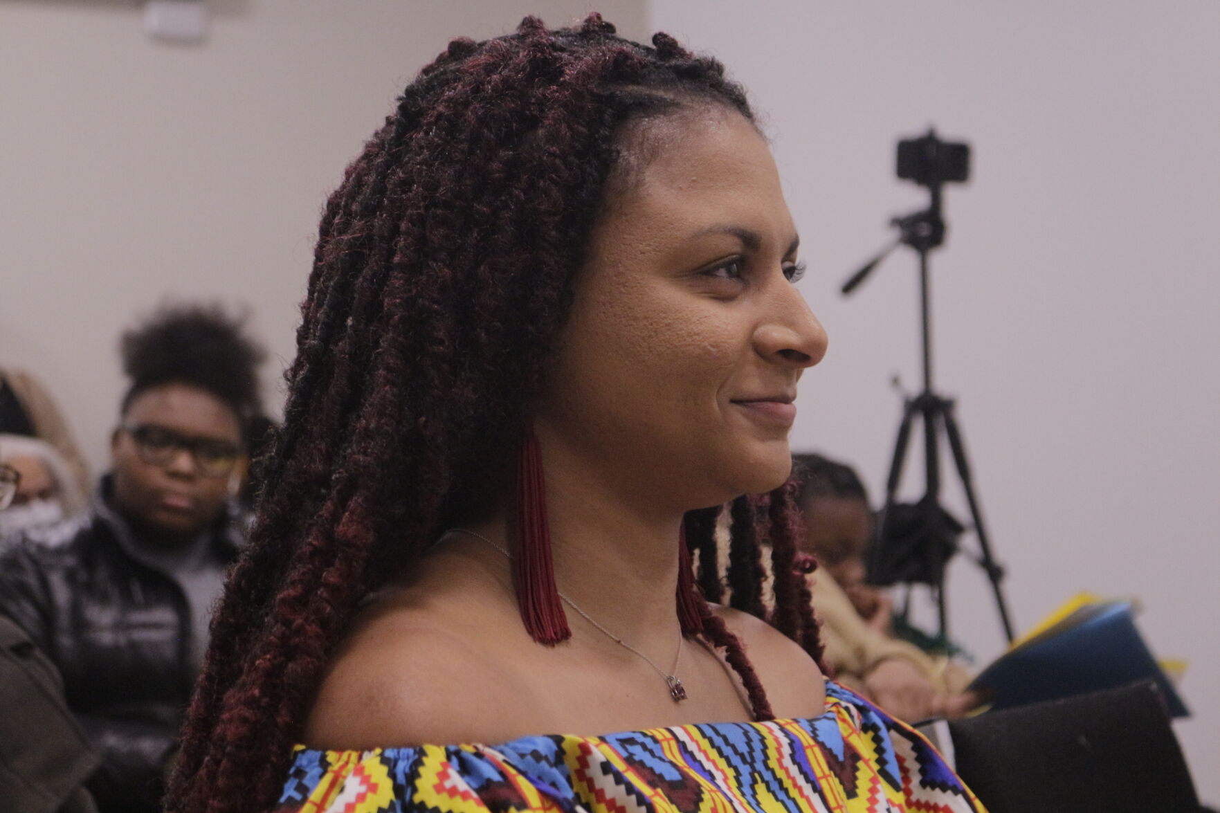 Keiana West smiles